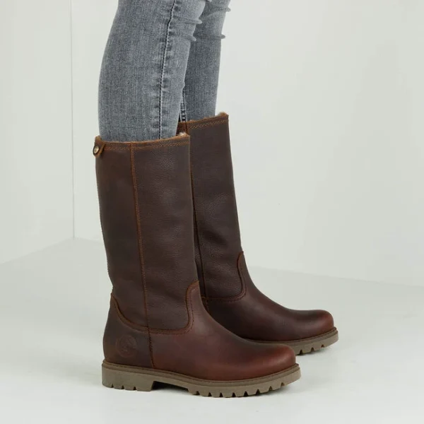grande marque pas cher Panama Jack Bottes Hautes Bambina B82 En Marron 7
