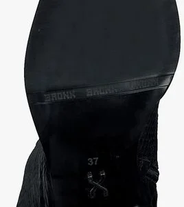 magasin solde Bronx Bottes Hautes New-americana 14198 En Noir 14