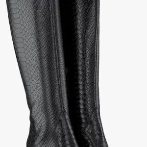 magasin solde Bronx Bottes Hautes New-americana 14198 En Noir 18