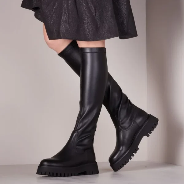 Bronx Bottes Hautes Groov-y 14211 En Noir boutiqued pas cher 7