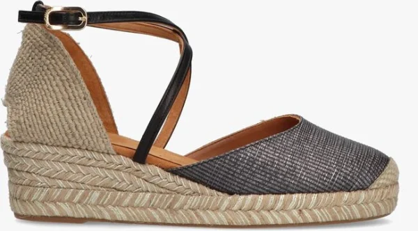 Unisa Caude Espadrilles En Noir boutiqued pas cher 1