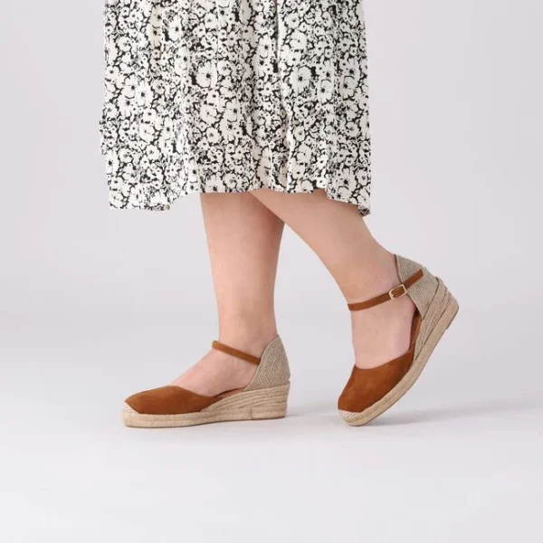 Satisfait ou Remboursé Unisa Cisca Espadrilles En Cognac 7