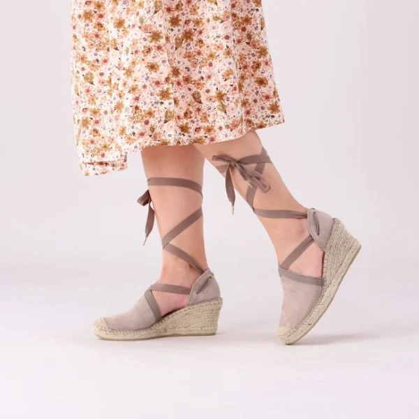 Fred De La Bretonière Fred De La Bretoniere 153010224 Espadrilles En Taupe en ligne 6