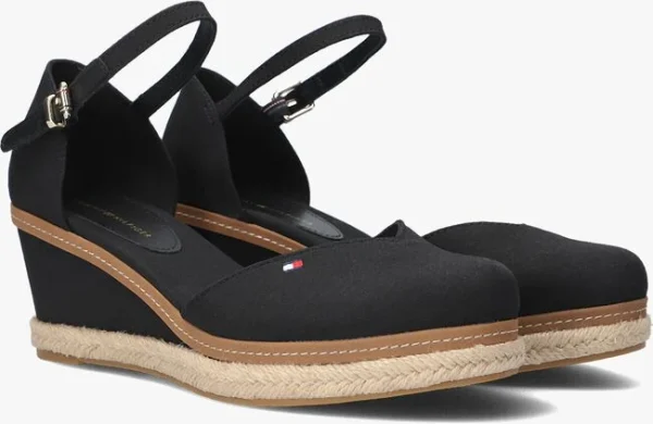 Couleurs variées Tommy Hilfiger Basic Closed Toe Mid Wedge Espadrilles En Noir 3