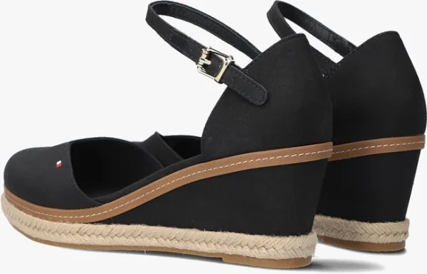 Couleurs variées Tommy Hilfiger Basic Closed Toe Mid Wedge Espadrilles En Noir 4