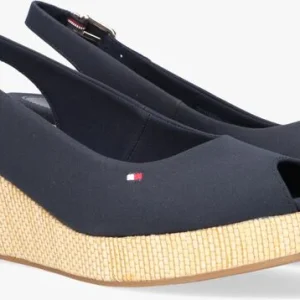 design à la mode Tommy Hilfiger Iconic Elba Sling Back Wedge Espadrilles En Bleu 9