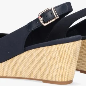 design à la mode Tommy Hilfiger Iconic Elba Sling Back Wedge Espadrilles En Bleu 11