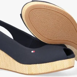 design à la mode Tommy Hilfiger Iconic Elba Sling Back Wedge Espadrilles En Bleu 13