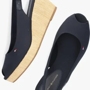 design à la mode Tommy Hilfiger Iconic Elba Sling Back Wedge Espadrilles En Bleu 15