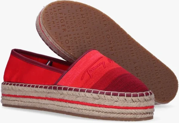 Tommy Hilfiger Tommy Gradient Espadrilles En Rouge en vente 5