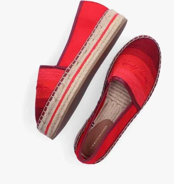 Tommy Hilfiger Tommy Gradient Espadrilles En Rouge en vente 6