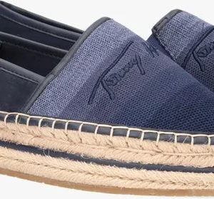 Tommy Hilfiger Tommy Gradient Espadrilles En Bleu Retour Facile et Gratuit 9