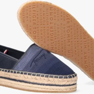 Tommy Hilfiger Tommy Gradient Espadrilles En Bleu Retour Facile et Gratuit 13