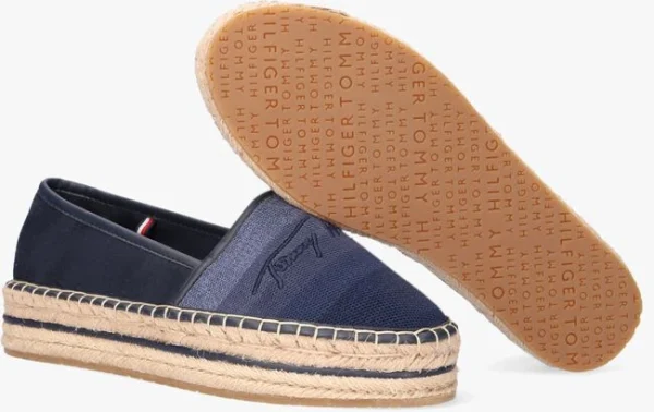 Tommy Hilfiger Tommy Gradient Espadrilles En Bleu Retour Facile et Gratuit 5