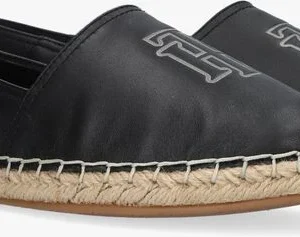 Tommy Hilfiger Feminine Leather Espadrilles En Noir magasin pour 9