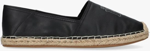 Tommy Hilfiger Feminine Leather Espadrilles En Noir magasin pour 1
