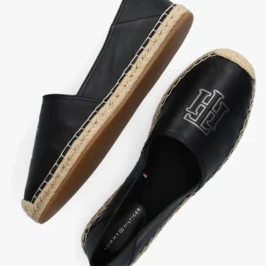 Tommy Hilfiger Feminine Leather Espadrilles En Noir magasin pour 15
