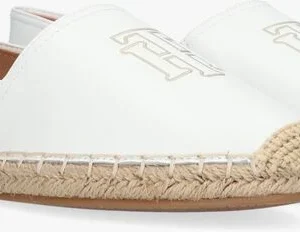 dernières Tommy Hilfiger Feminine Leather Espadrilles En Blanc 9