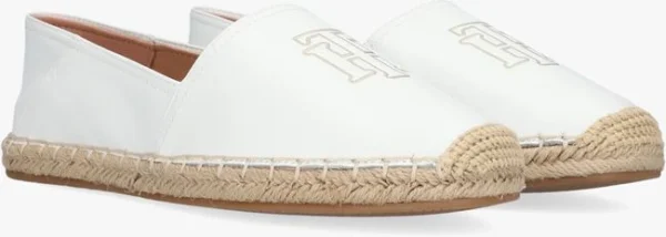 dernières Tommy Hilfiger Feminine Leather Espadrilles En Blanc 3