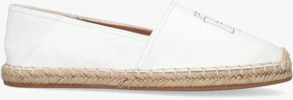dernières Tommy Hilfiger Feminine Leather Espadrilles En Blanc 1