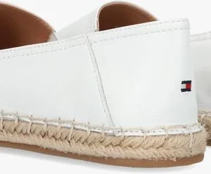 dernières Tommy Hilfiger Feminine Leather Espadrilles En Blanc 11