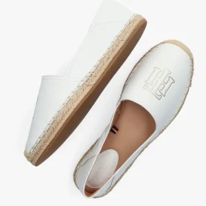 dernières Tommy Hilfiger Feminine Leather Espadrilles En Blanc 15