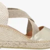 Kanna Ania Espadrilles En Or bas prix 17
