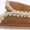 luxe soldes Mou Slipper Full Eskimo Stitch Chaussons En Cognac 19