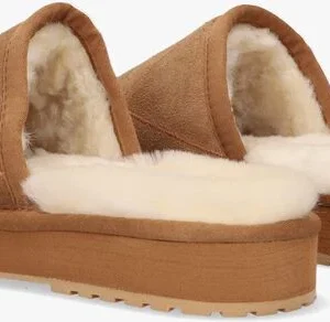 soldes magasin Shabbies 170020200 Chaussons En Cognac 11
