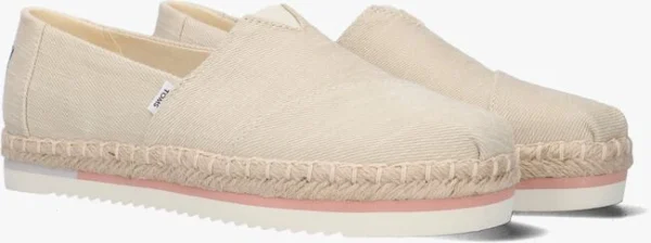 Toms Alpargata Platform Rope Espadrilles En Beige boutique 3