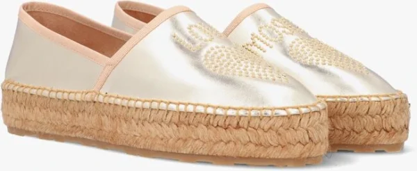 marque moins cher Love Moschino Ja100 Espadrilles En Or 3