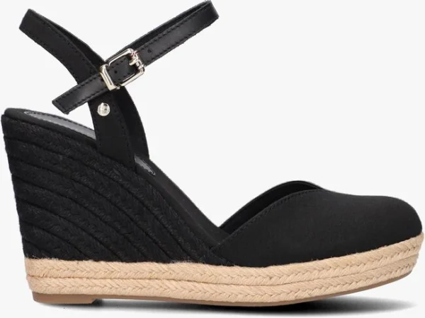 grande popularité Tommy Hilfiger Basic Closed Toe High Wedge Espadrilles En Noir 1
