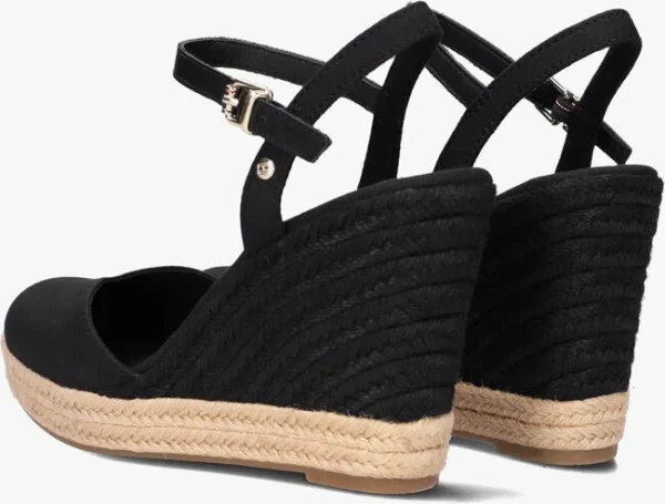 grande popularité Tommy Hilfiger Basic Closed Toe High Wedge Espadrilles En Noir 4