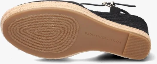 grande popularité Tommy Hilfiger Basic Closed Toe High Wedge Espadrilles En Noir 5