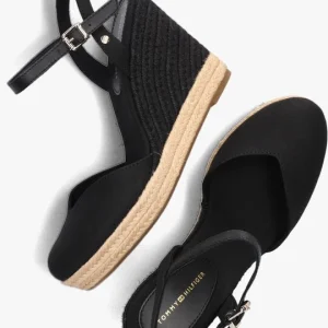 grande popularité Tommy Hilfiger Basic Closed Toe High Wedge Espadrilles En Noir 15