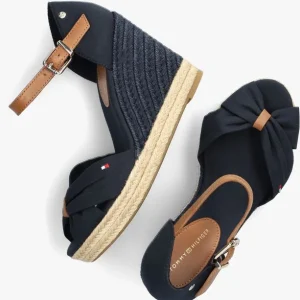 Nouveau Tommy Hilfiger Basic Open Toe High Wedge Espadrilles En Bleu 15