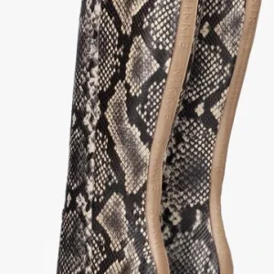 Nikkie Croco High Boots Bottes Hautes En Beige grande marque pas cher 12