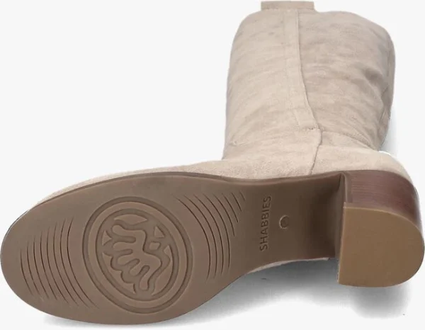 Top ventes Shabbies 193020140 Bottes Hautes En Beige 5