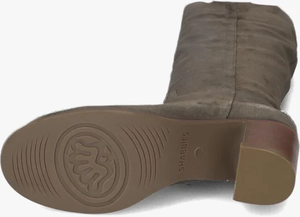 Promotio de vente Shabbies 193020140 Bottes Hautes En Taupe 5