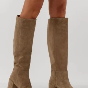 Nubikk Isa Bella Bottes Hautes En Taupe Réductions 18