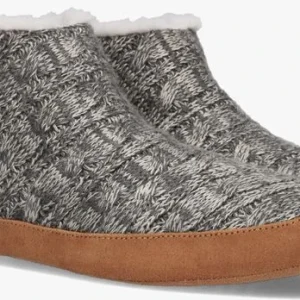 authentiques Toms Lola Chaussons En Gris 9