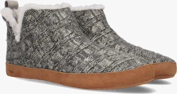authentiques Toms Lola Chaussons En Gris 3