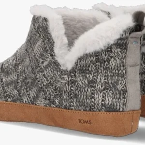 authentiques Toms Lola Chaussons En Gris 11