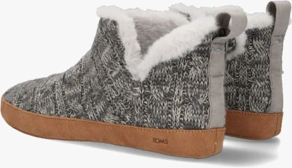 authentiques Toms Lola Chaussons En Gris 4
