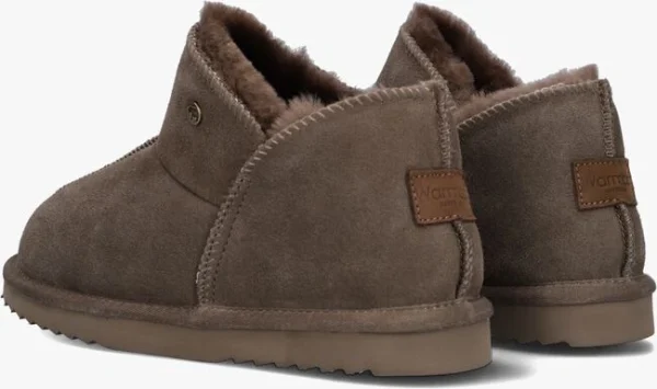 Warmbat Willow Chaussons En Taupe fashion pas cher 4