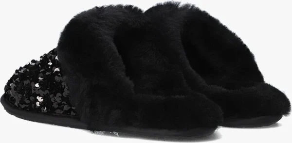 meilleur cadeau Ugg W Scuffette Ii Chunky Sequin Chaussons En Noir 4