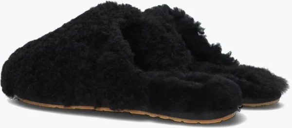 pas cher en ligne Ugg W Maxi Curly Slide Chaussons En Noir 4