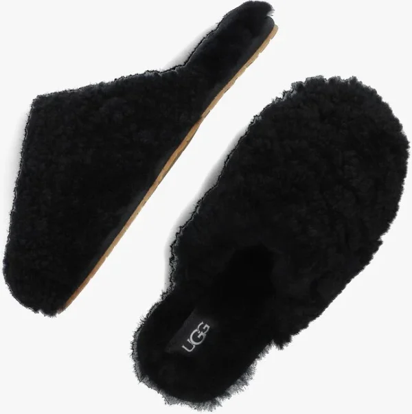 pas cher en ligne Ugg W Maxi Curly Slide Chaussons En Noir 6