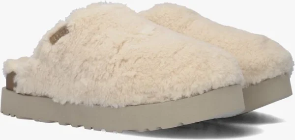 Ugg W Fuzz Sugar Slide Chaussons En Blanc france en ligne 3