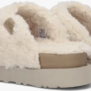 Ugg W Fuzz Sugar Slide Chaussons En Blanc france en ligne 11